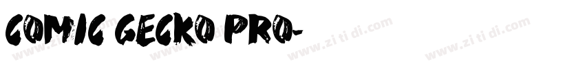 Comic Gecko pro字体转换
